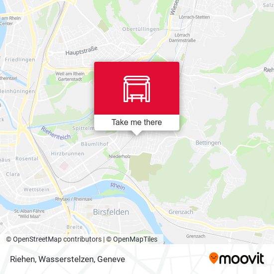 Riehen, Wasserstelzen map
