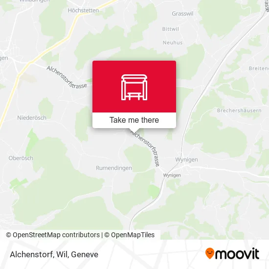 Alchenstorf, Wil map