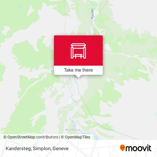 Kandersteg, Simplon map