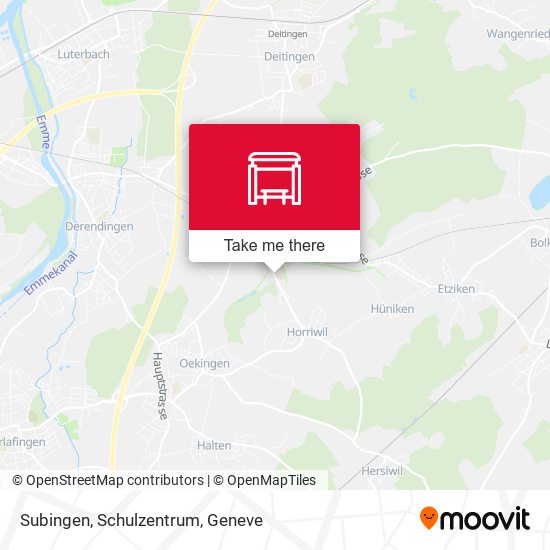 Subingen, Schulzentrum map