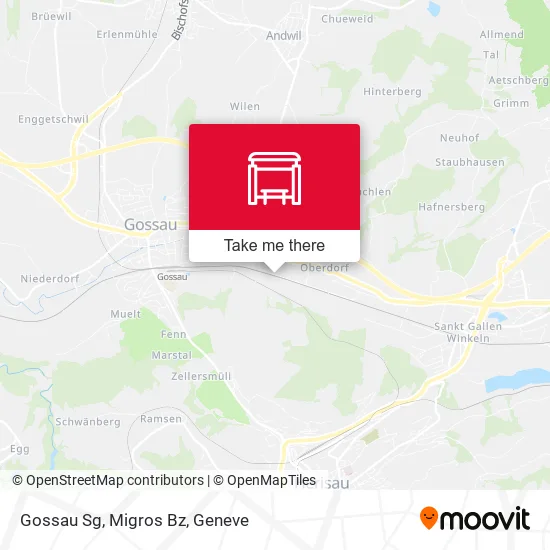 Gossau Sg, Migros Bz map