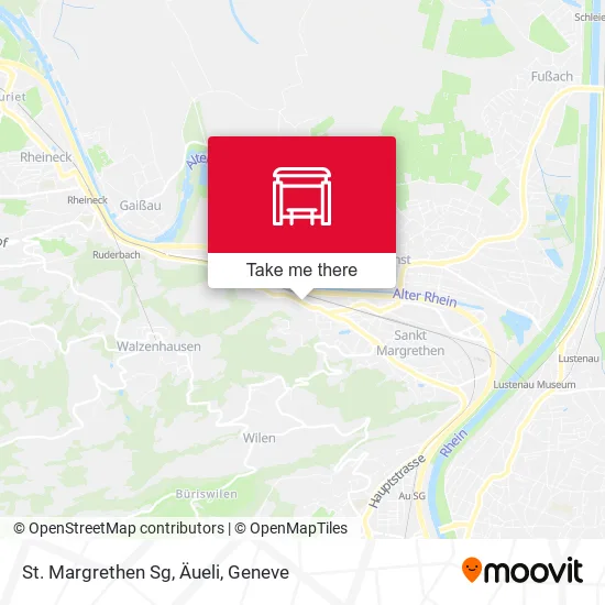 St. Margrethen Sg, Äueli map