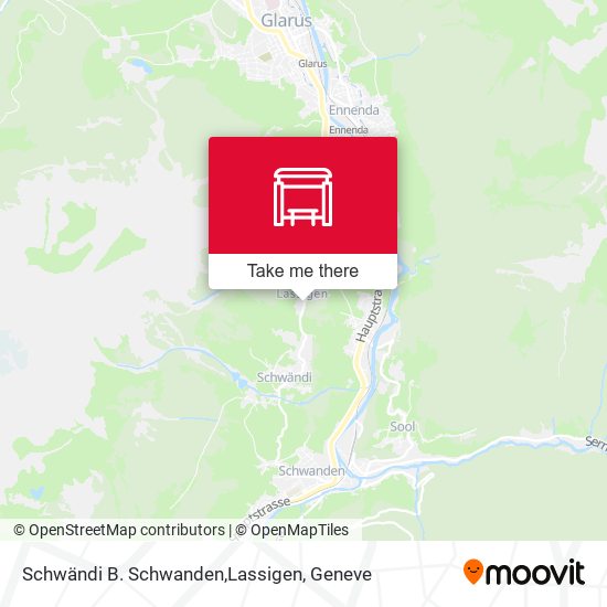 Schwändi B. Schwanden,Lassigen map