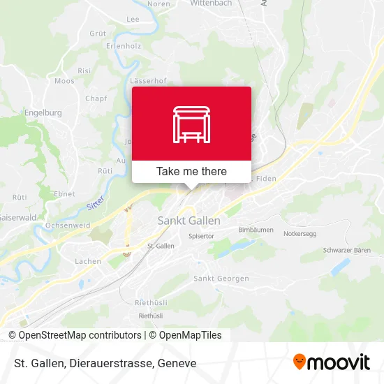 St. Gallen, Dierauerstrasse map