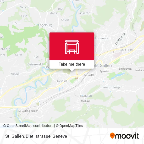 St. Gallen, Dietlistrasse map