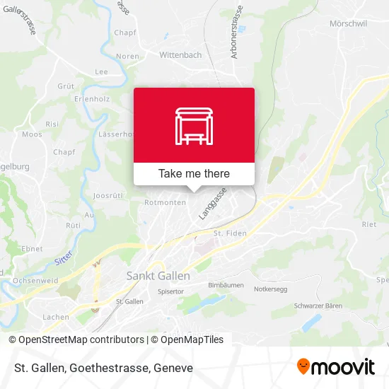 St. Gallen, Goethestrasse map