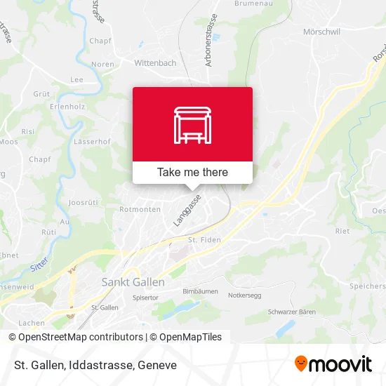 St. Gallen, Iddastrasse map