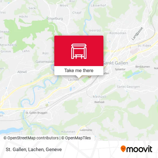 St. Gallen, Lachen map