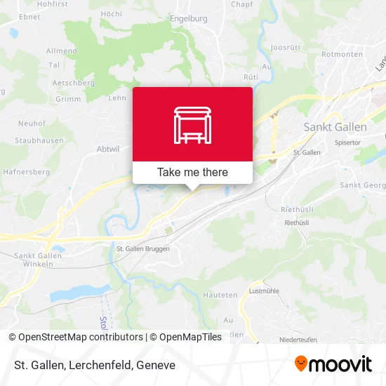 St. Gallen, Lerchenfeld map