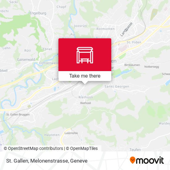 St. Gallen, Melonenstrasse map