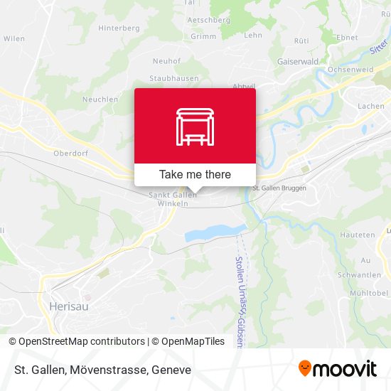 St. Gallen, Mövenstrasse map