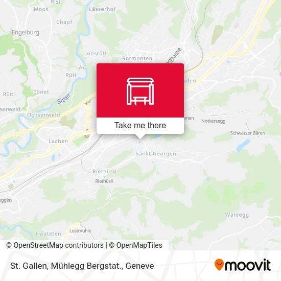 St. Gallen, Mühlegg Bergstat. map
