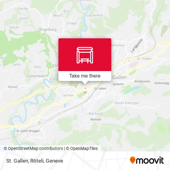 St. Gallen, Röteli map