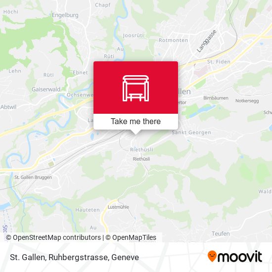 St. Gallen, Ruhbergstrasse map