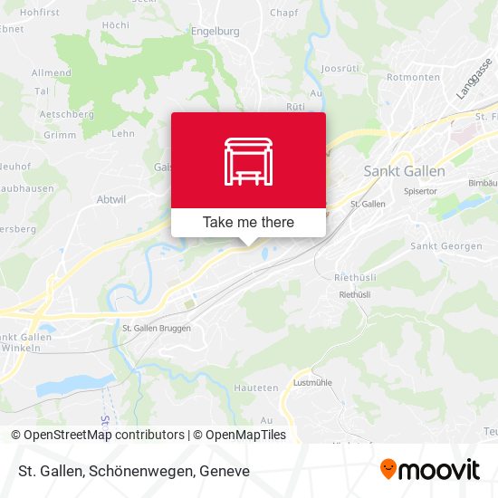 St. Gallen, Schönenwegen map