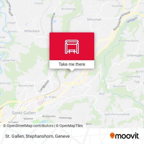 St. Gallen, Stephanshorn map