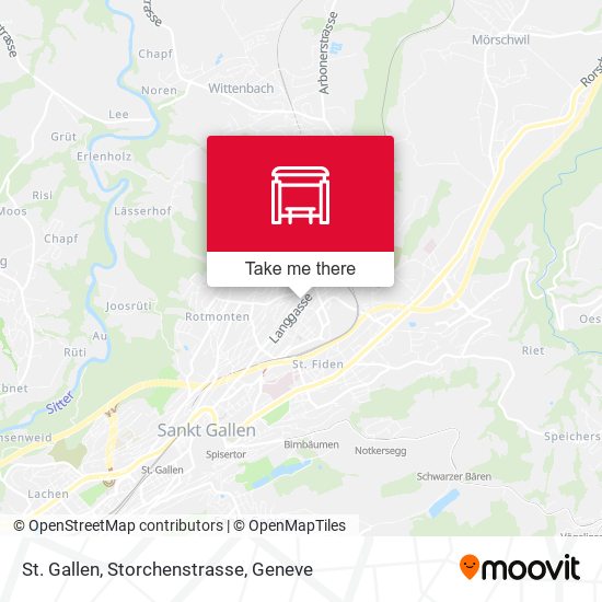 St. Gallen, Storchenstrasse map