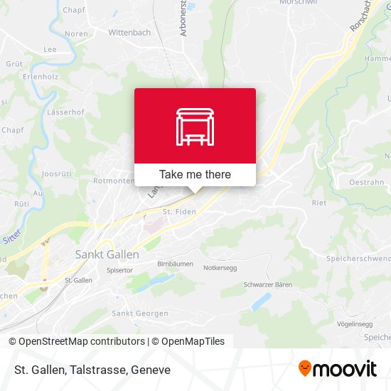 St. Gallen, Talstrasse map