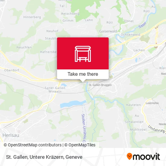 St. Gallen, Untere Kräzern map