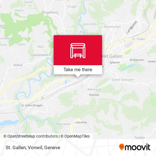 St. Gallen, Vonwil map