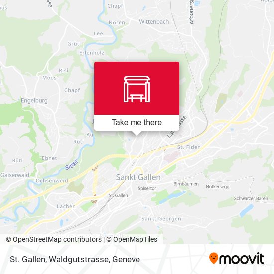 St. Gallen, Waldgutstrasse map