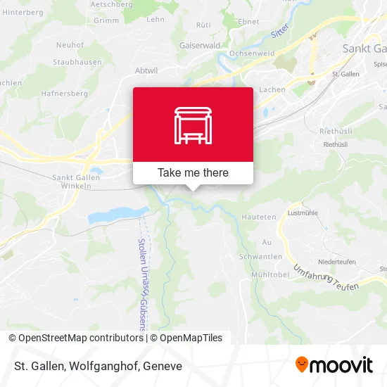 St. Gallen, Wolfganghof map