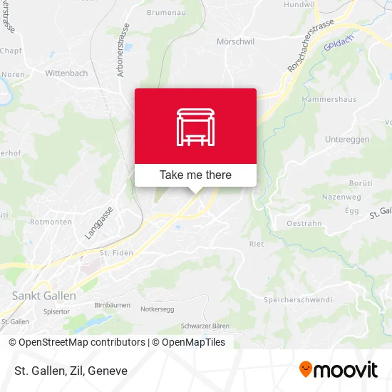 St. Gallen, Zil map