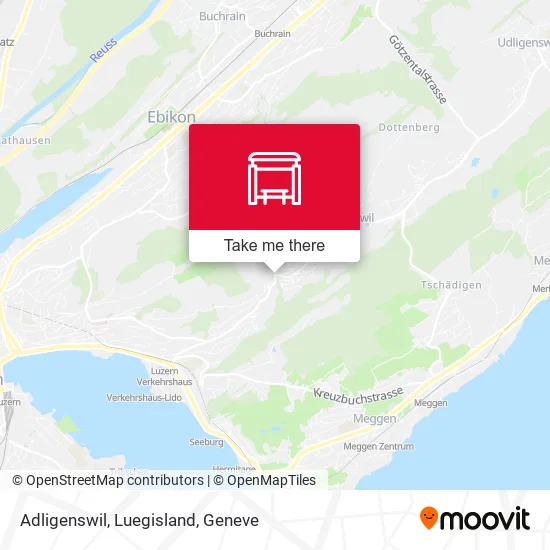 Adligenswil, Luegisland map