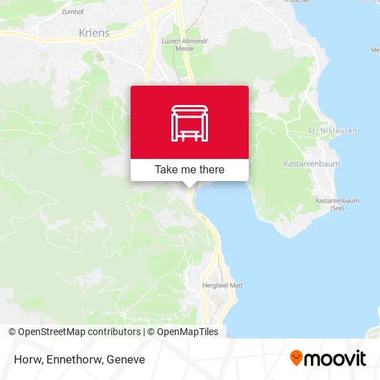 Horw, Ennethorw map