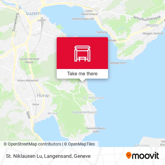 St. Niklausen Lu, Langensand map