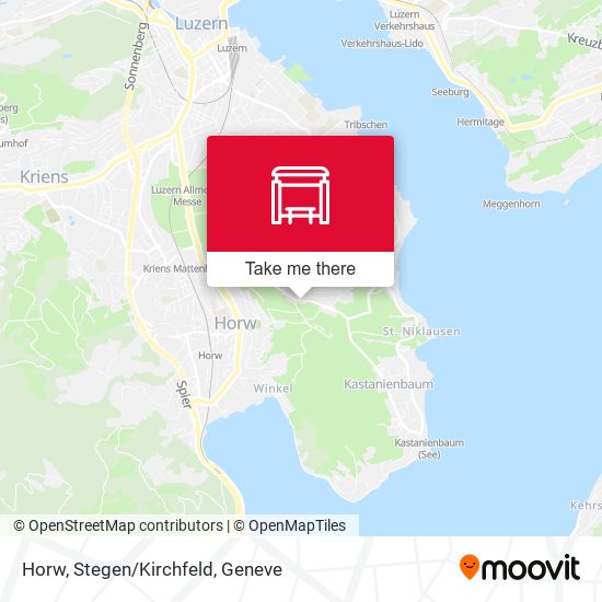 Horw, Stegen/Kirchfeld map