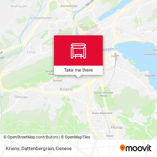 Kriens, Dattenbergrain map