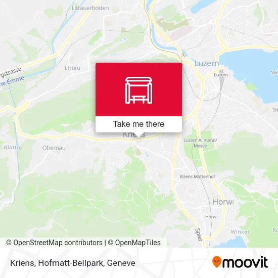 Kriens, Hofmatt-Bellpark map