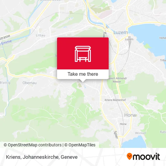 Kriens, Johanneskirche map