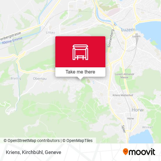 Kriens, Kirchbühl map