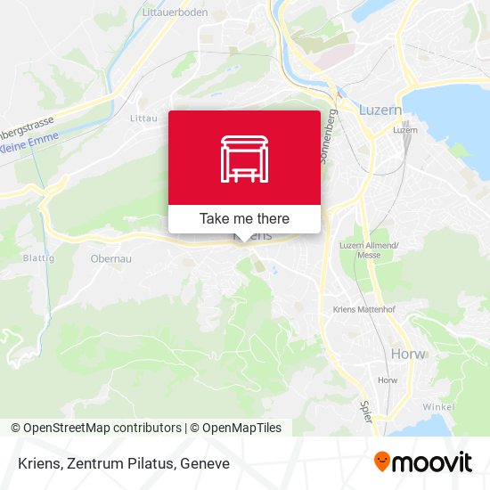 Kriens, Zentrum Pilatus plan