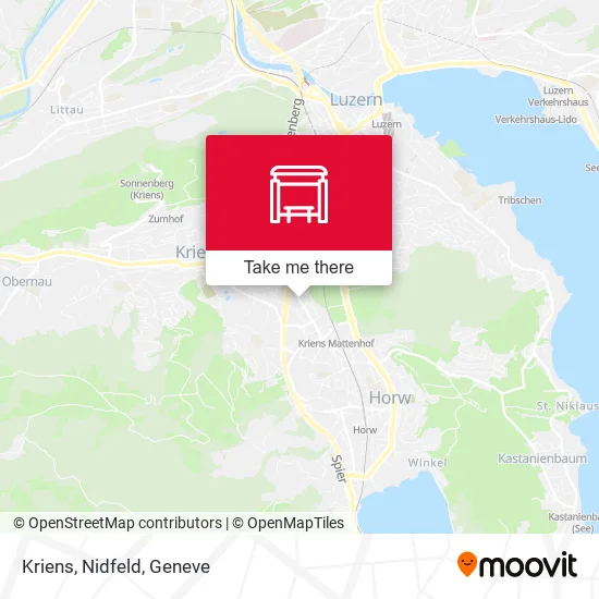 Kriens, Nidfeld map
