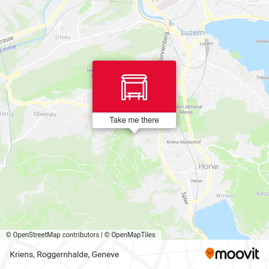 Kriens, Roggernhalde map