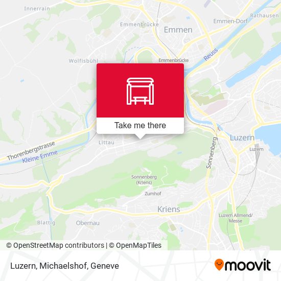 Luzern, Michaelshof map