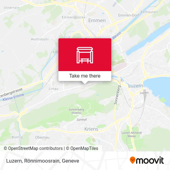 Luzern, Rönnimoosrain map