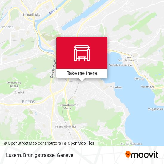 Luzern, Brünigstrasse map