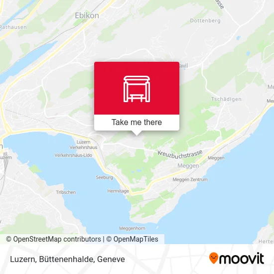 Luzern, Büttenenhalde map