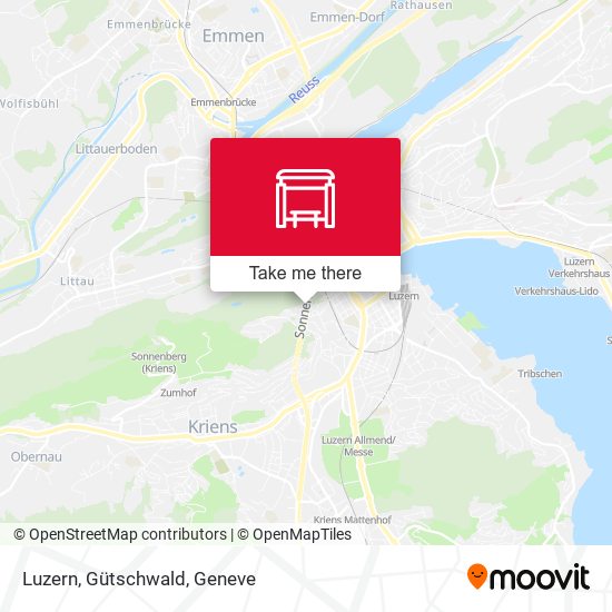 Luzern, Gütschwald map