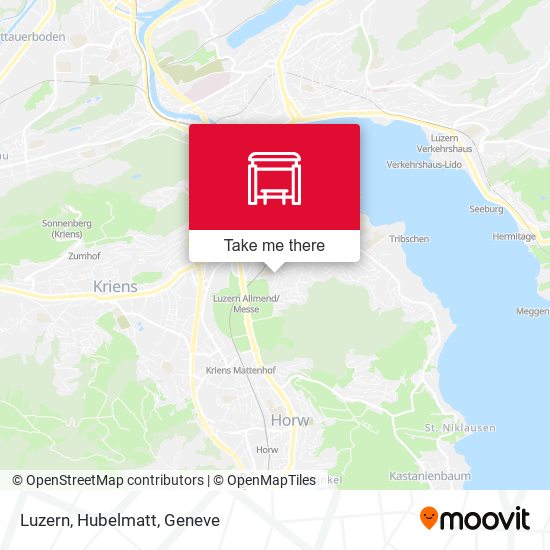 Luzern, Hubelmatt map