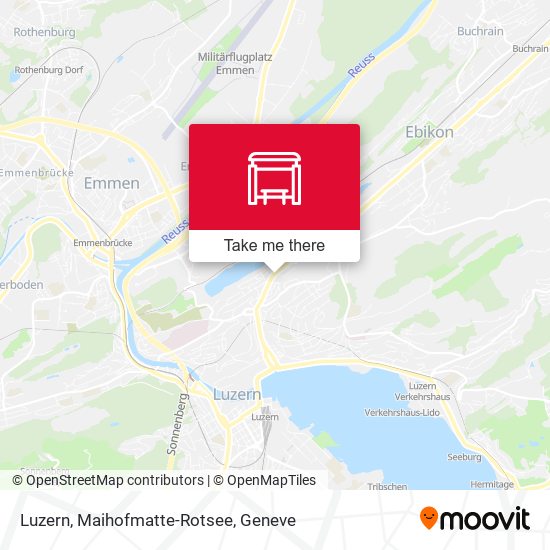 Luzern, Maihofmatte-Rotsee map