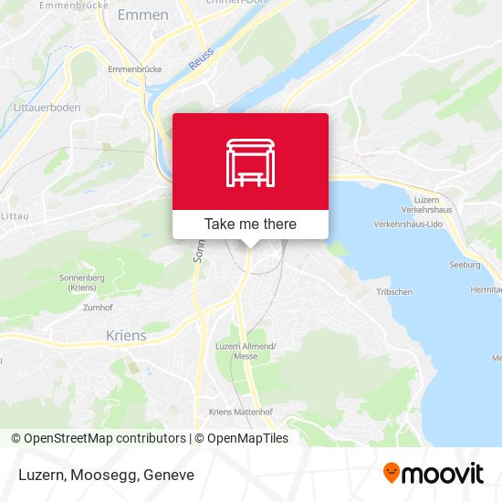 Luzern, Moosegg map