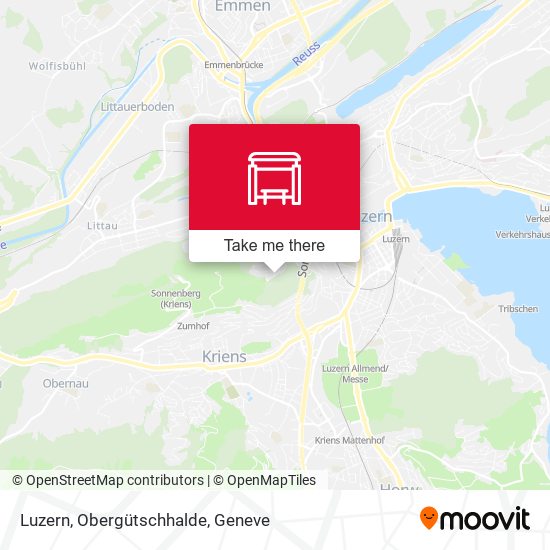 Luzern, Obergütschhalde map