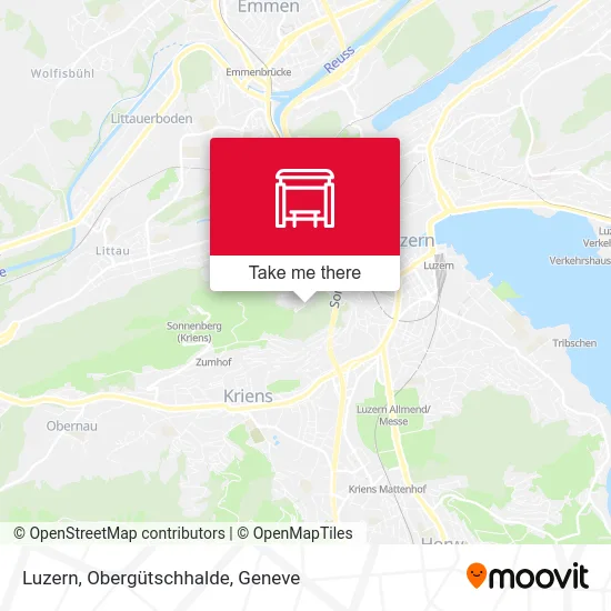 Luzern, Obergütschhalde map