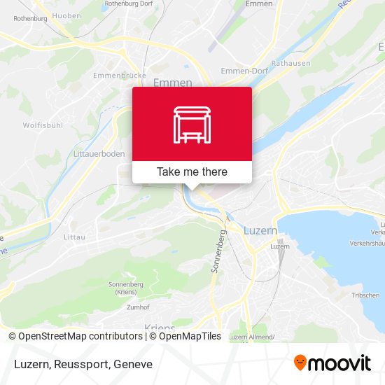 Luzern, Reussport map