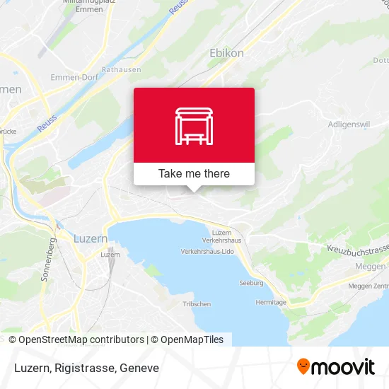 Luzern, Rigistrasse map